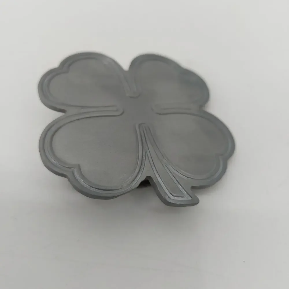 Lucky Shamrock Mens Belt Buckle 4 Leaf Clover St. Patrick's Patty Day Good